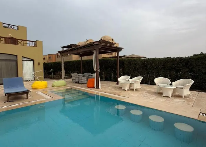 Sabina Premium 3br Villa, Gouna Lagoon View, Private Pool شقة الغردقة