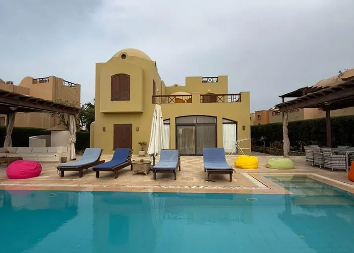 Sabina Premium 3br Villa, Gouna Lagoon View, Private Pool