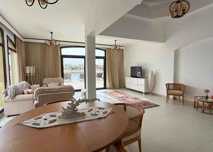 شقة Sabina Premium 3br Villa, Gouna Lagoon View, Private Pool *